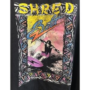 Vintage Men’s LIGHTNING BOLT Shred Surfer Black Tank Top Shirt XL *B3